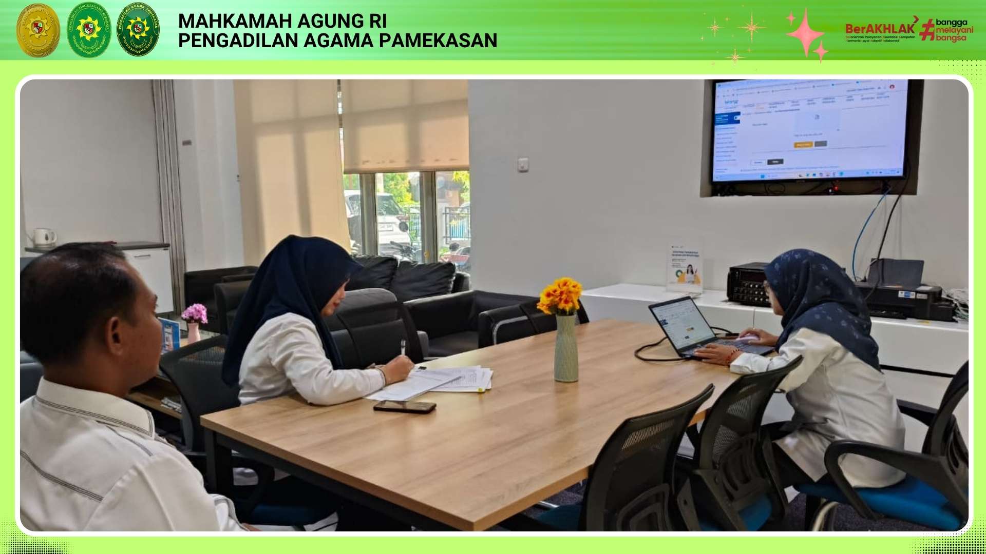 Optimalkan Penataan Aset. PA Pamekasan Lakukan Konsultasi Lelang Barang Milik Negara ke KPKNL Pamekasan